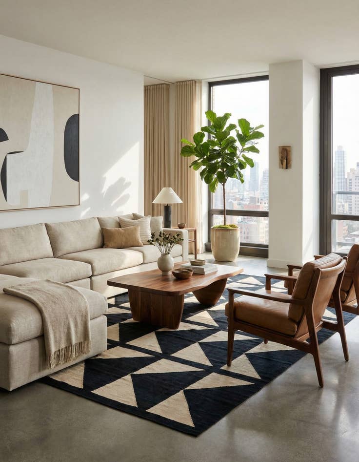 Detail image of 10' 1 x 13'  Hand Woven Kilim Modern Wool Rug