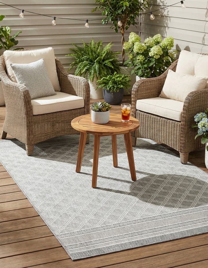 5' 1 x 8' Easy-Clean Lattice Indoor / Outdoo...