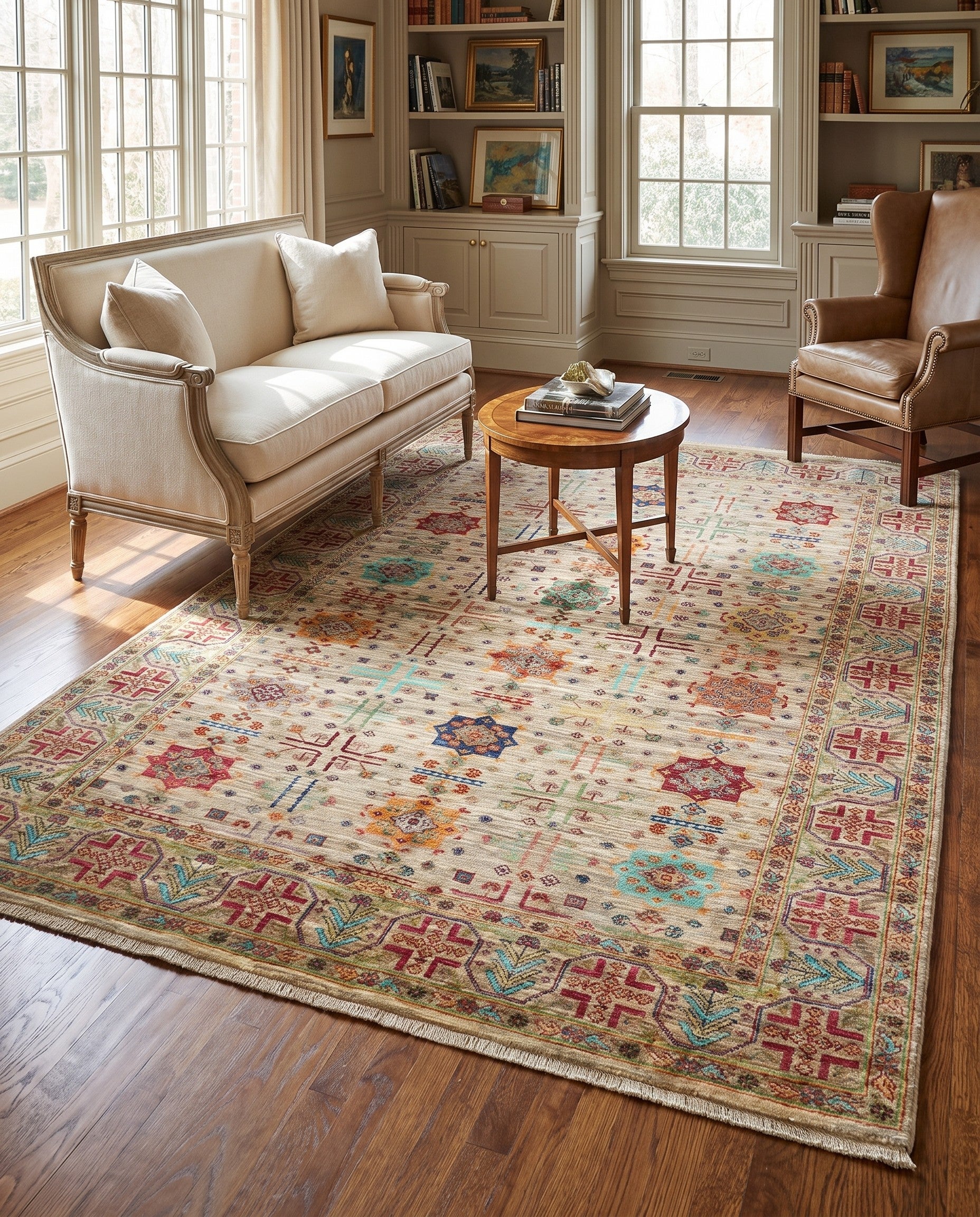 5' 10 x 8' Hand Knotted Ariana Ziegler Rug