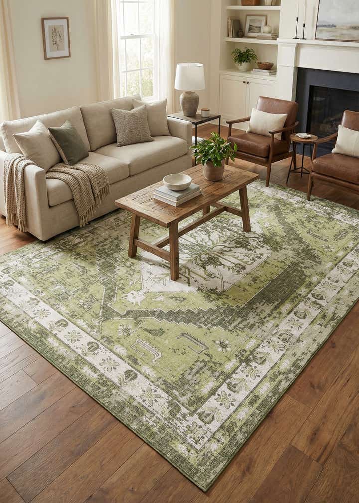 10' x 13' Easy-Clean Traditional Indoor / Outdoor Rug