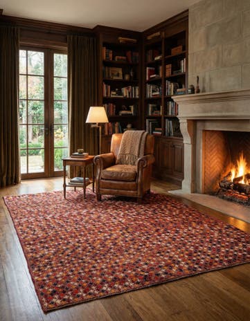 6' 3 x 8' 2 Hand Knotted Balouch Wool Rug