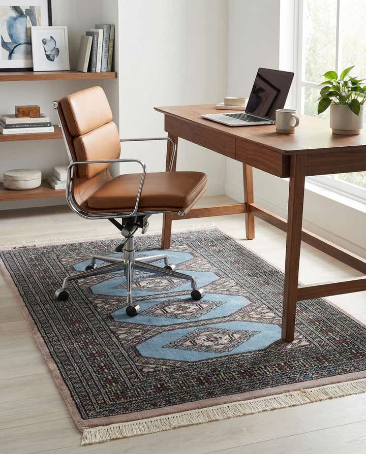 2' 9 x 4' Hand Knotted Bokhara Wool Rug