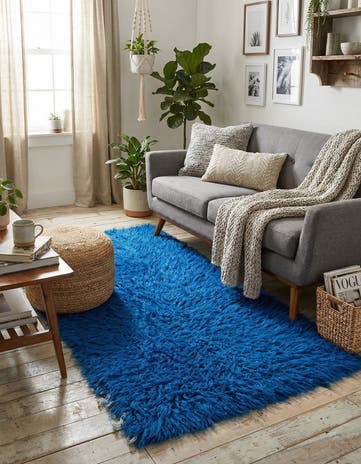 2' 5 x 4' 9 Hand Knotted Moroccan Wool Rug