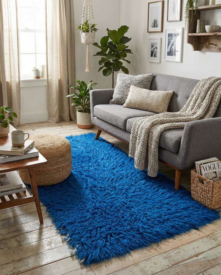 2' 5 x 4' 9 Hand Knotted Moroccan Wool Rug