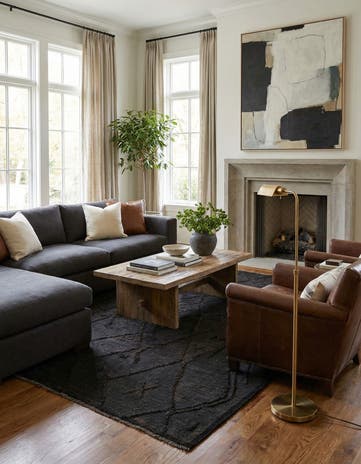 5' 5 x 8' 2 Hand Knotted Darya Wool Rug