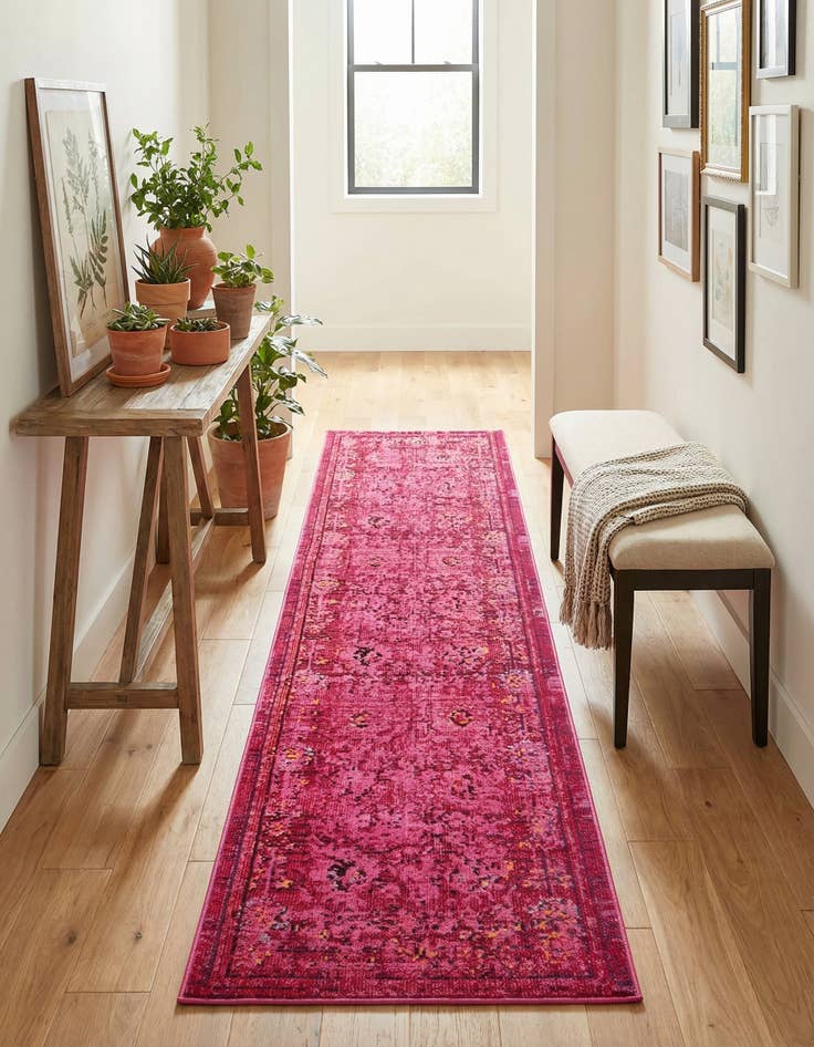 Detail image of 2' 7 x 10'  Washable Palazzo Runner Rug