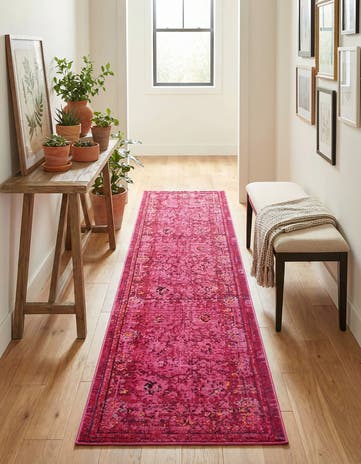 2' 7 x 10' Washable Fleur Runner Rug