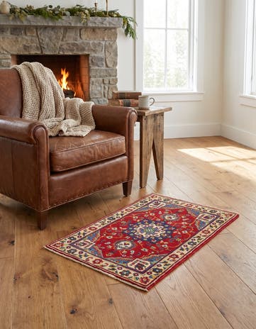 2' x 3' 4 Hand Knotted Kazak Rug