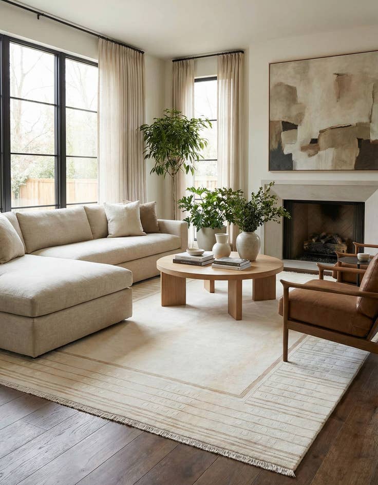 Detail image of  8' 2 x 11' 6  Hand Knotted Darya Wool Rug