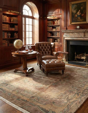 8' 4 x 8' 5 Hand Knotted Tibet Wool Square Rug