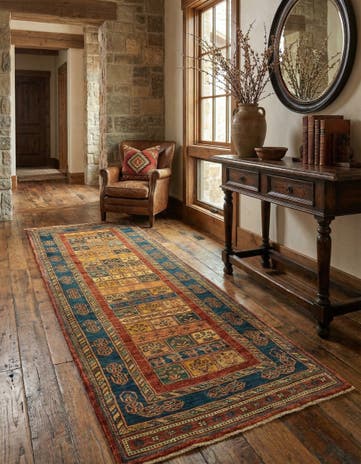 2' 8 x 9' 5 Luribaft Wool Runner Rug