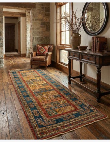 2' 8 x 9' 5 Luribaft Wool Runner Rug