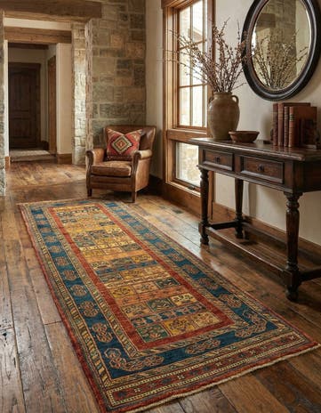 2' 8 x 9' 5 Luribaft Wool Runner Rug