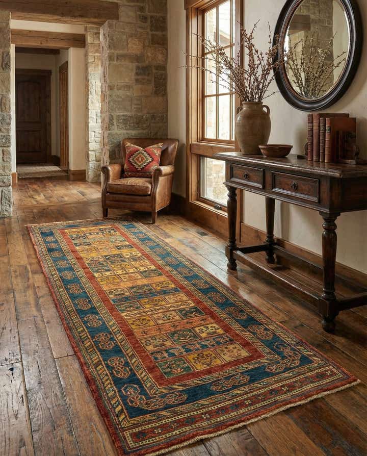 2' 8 x 9' 5 Luribaft Wool Runner Rug