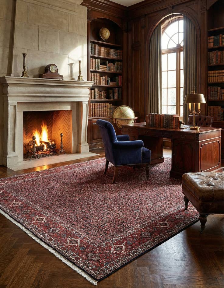 Detail image of  8' 3 x 10' Bidjar Wool Rug