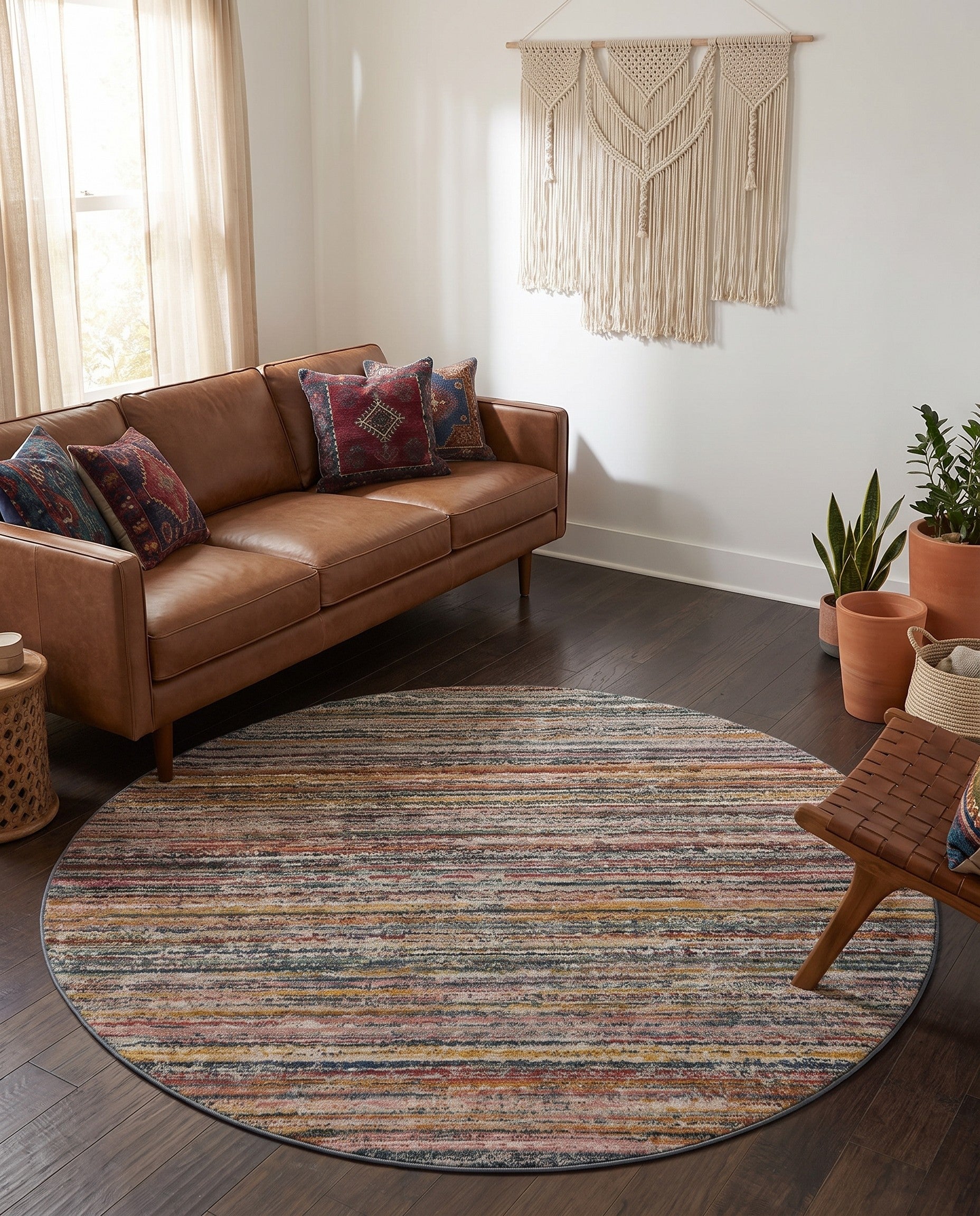 7' 3 x 7' 3 Gemstone Round Rug