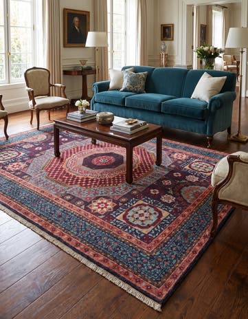 5' 2 x 7' 3 Hand Knotted Mamluk Ziegler Rug