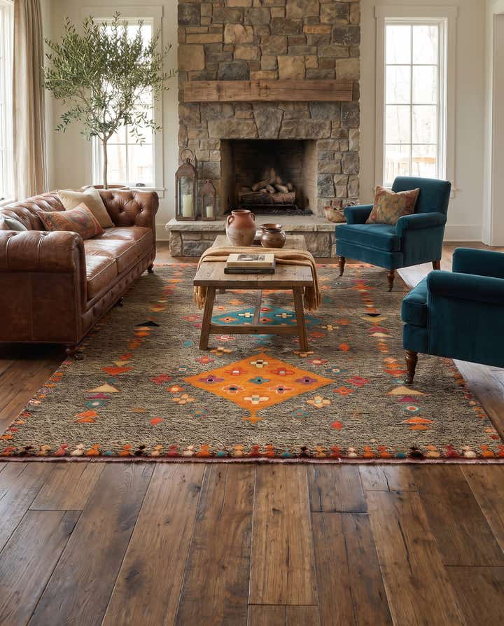 5' 10 x 8' 2 Hand Knotted Balouch Wool Rug