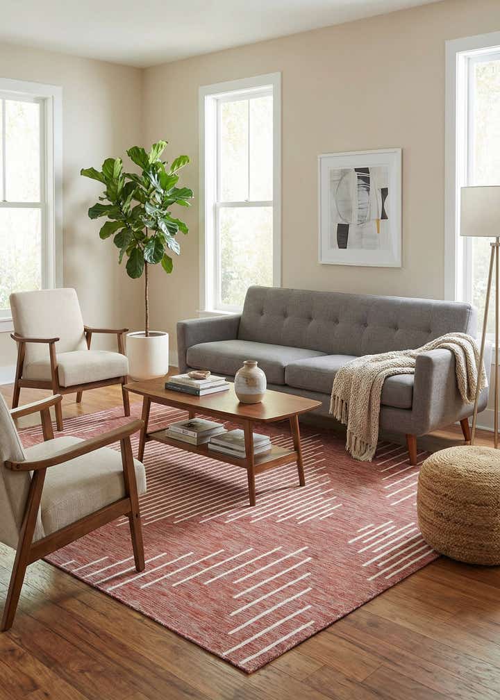 7' 10 x 10' Easy-Clean Modern Indoor / Outdoor Rug