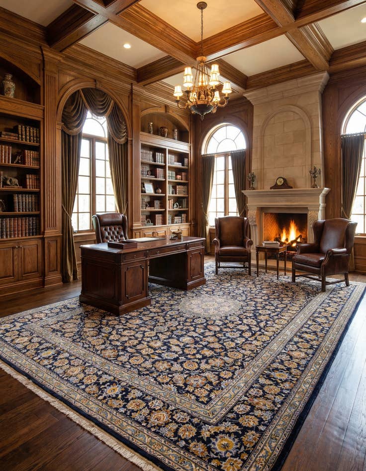 Detail image of 10' 1 x 13' 2 Kashmar Wool Rug