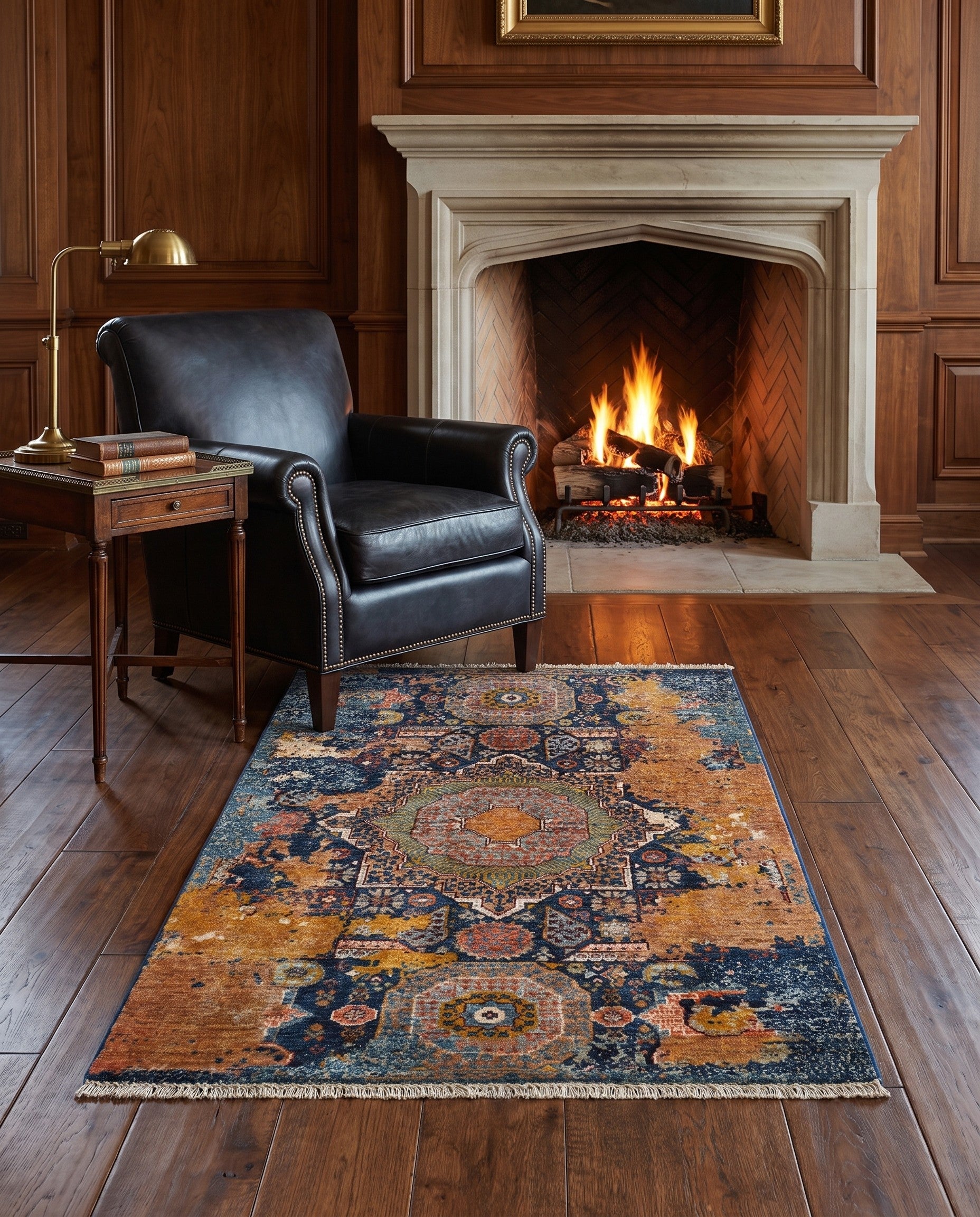 3' 3 x 5' 2 Hand Knotted Mamluk Ziegler Rug