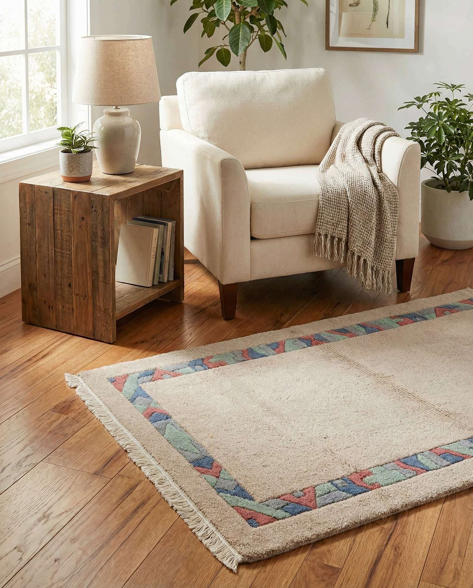 2' 7 x 4' 7 Hand Knotted Nepal Wool Rug