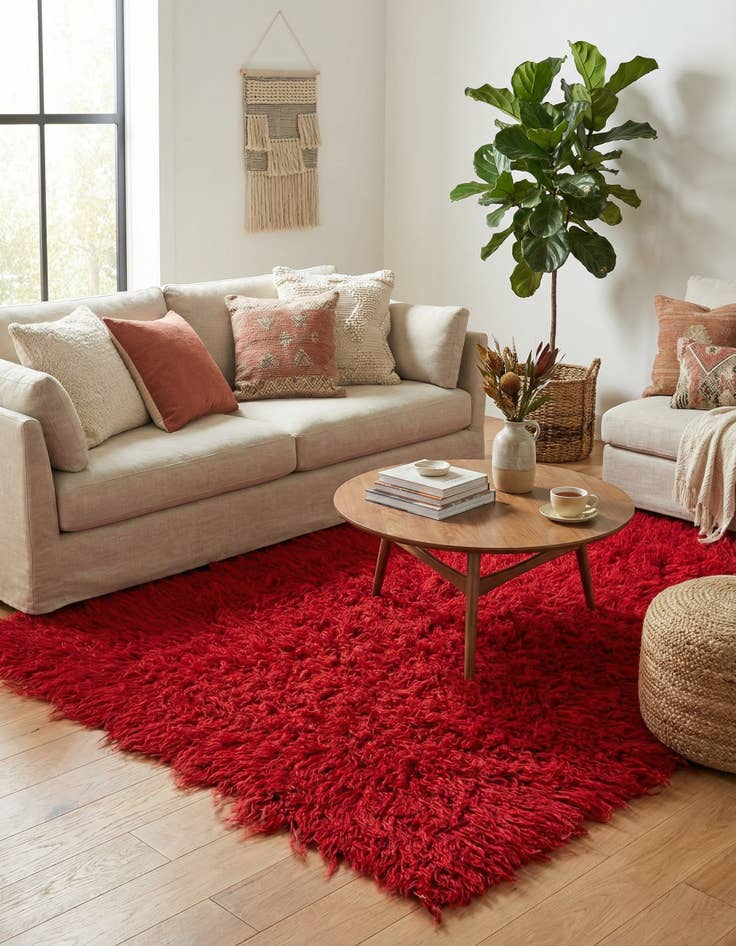 Detail image of  2' 10 x 5' 4  Hand Knotted Moroccan Wool Rug