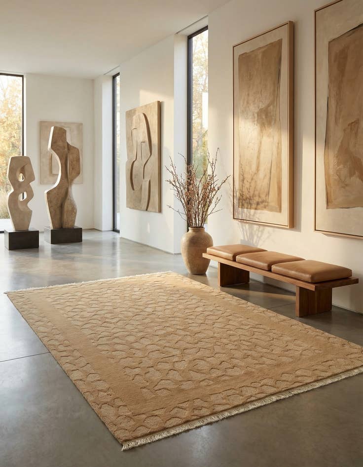 Detail image of 5' 2 x 6' 6  Hand Knotted Nepal Wool Rug