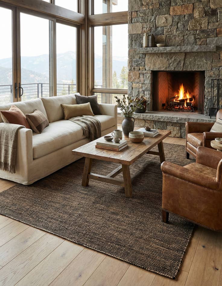 Detail image of  5' 5 x 7' 10 Juma Wool Rug