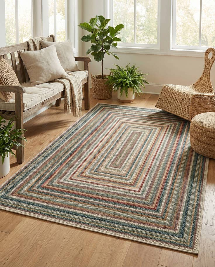 Detail image of 5' x 7' Easy-Clean Baja Indoor / Outdoor Rug
