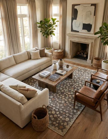 8' 3 x 10' 4 Hand Knotted Darya Wool Rug