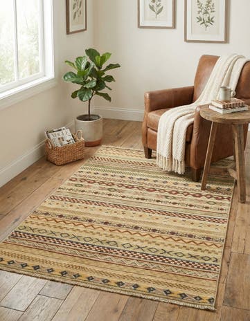 2' 8 x 4' Hand Knotted Modern Ziegler Oriental Rug