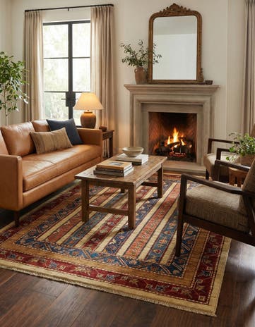4' 2 x 6' 2 Hand Knotted Ariana Ziegler Rug