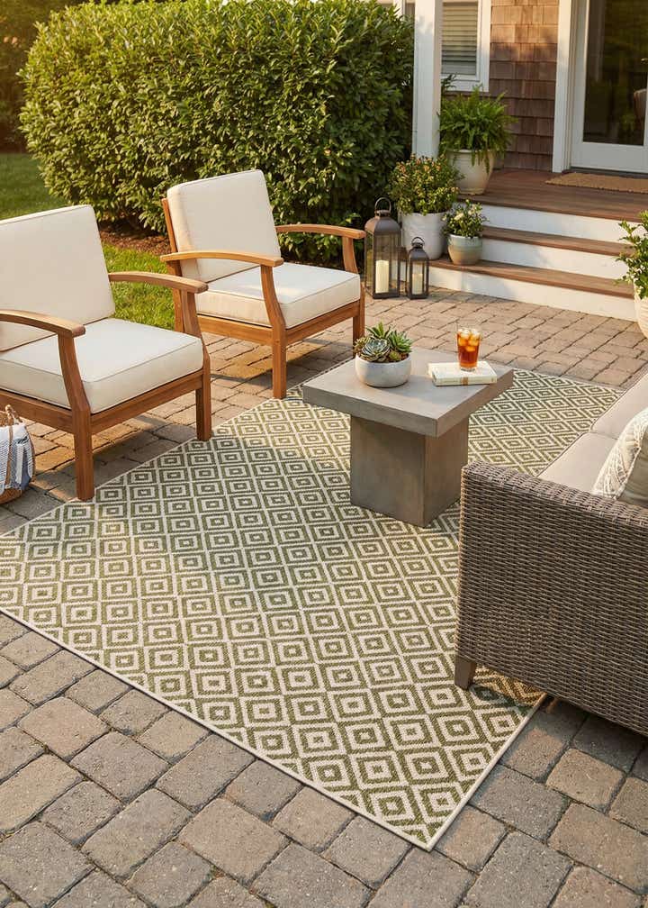 7' x 10' Easy-Clean Jill Zarin Costa Rica Indoor / Outdoor Rug