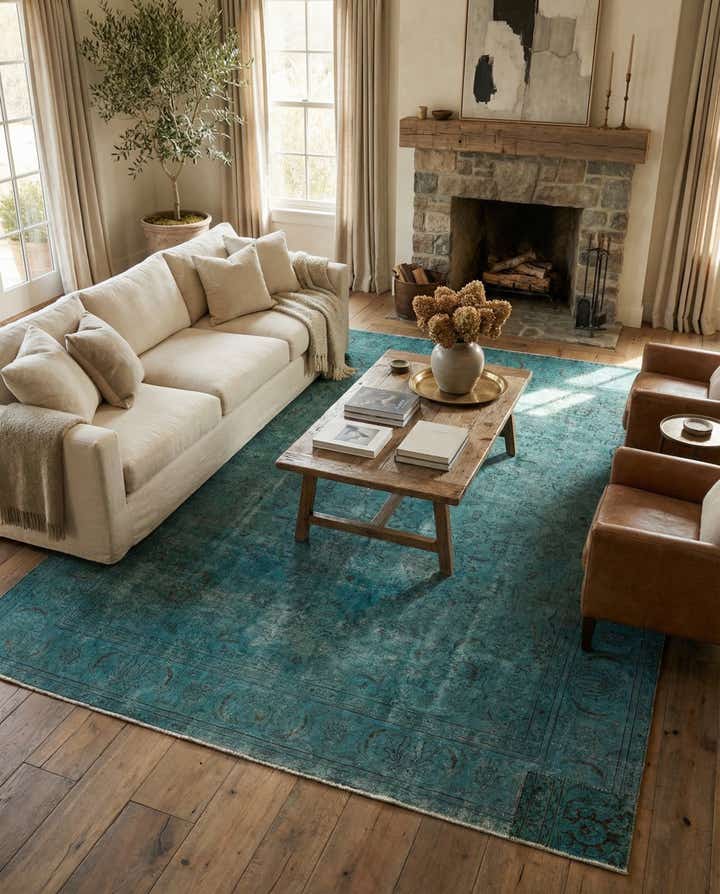 8' x 11' 1 Hand Knotted Ultra Vintage Persian Wool Rug