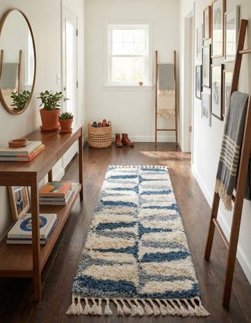 2' 7 x 12' Athena Shag Runner Rug