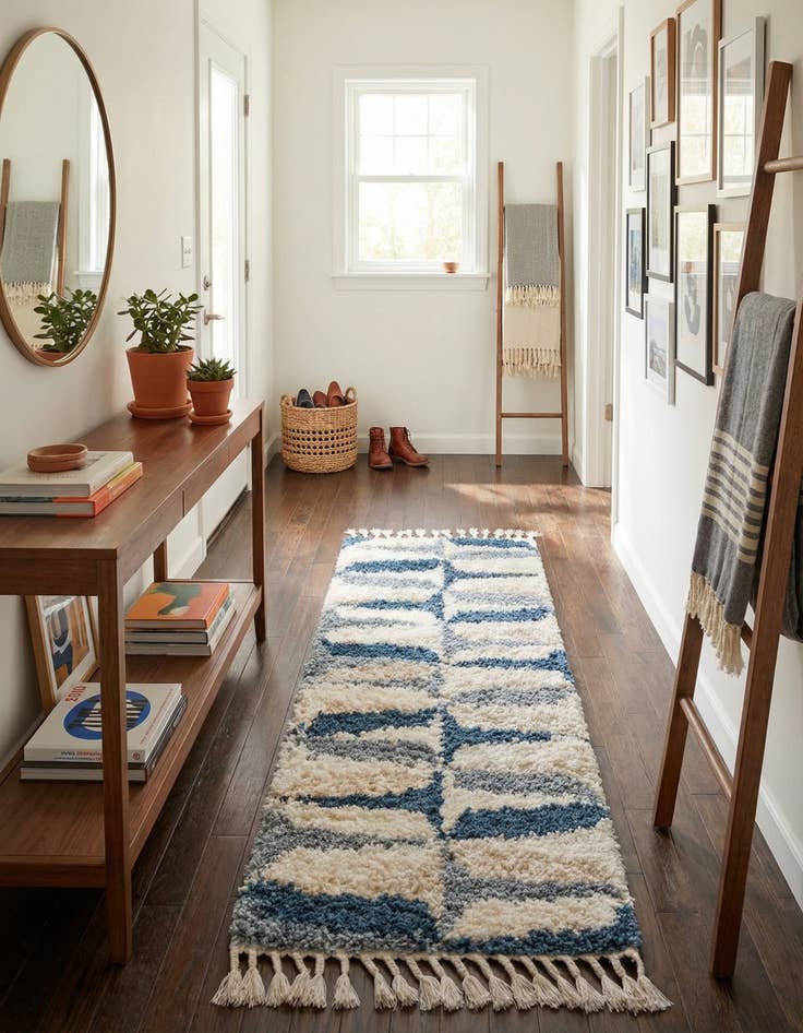 Detail image of 2' 7 x 12' Lagom Shag Runner Rug