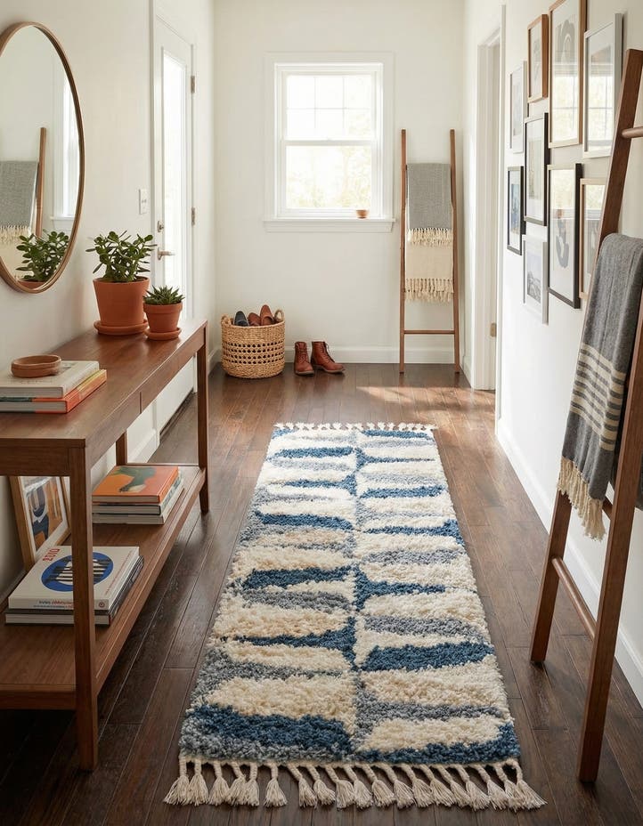 2' 7 x 12' Athena Shag Runner Rug
