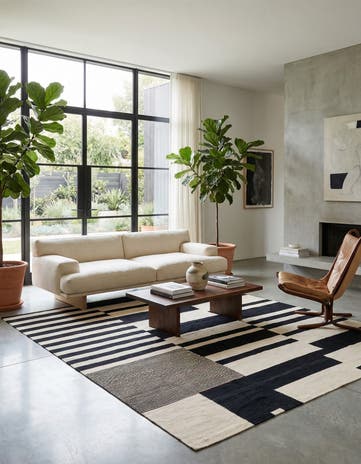 8' 5 x 9' 6 Hand Woven Kilim Modern Wool Rug
