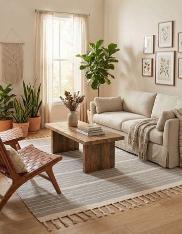 8' x 10' Hand Woven Chindi Cotton Rug
