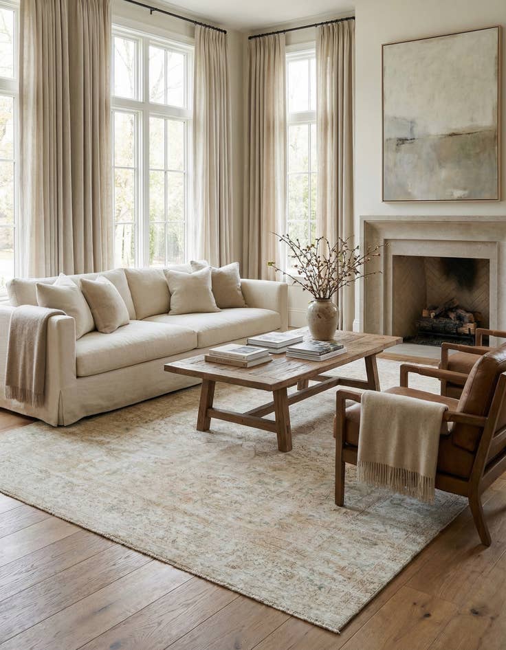 Detail image of  9' 9 x 12' 2  Hand Knotted Ultra Vintage Persian Wool Rug