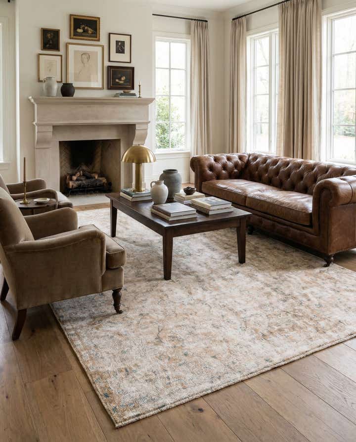 5' 5 x 9' 6 Hand Knotted Ultra Vintage Persian Wool Rug