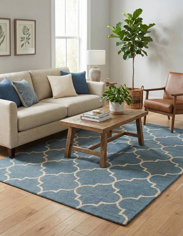 Detail image of 5' 1 x 8' Luna Wool Rug