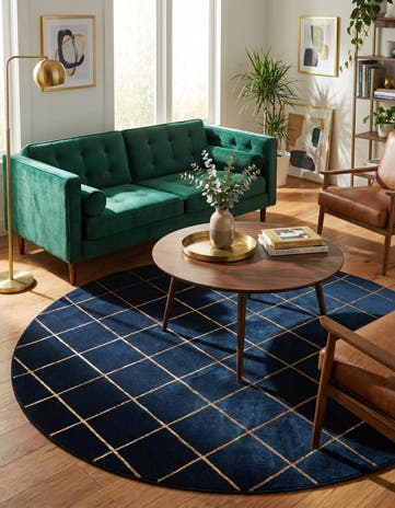 7' 10 x 7' 10 Vogue Geo Round Rug