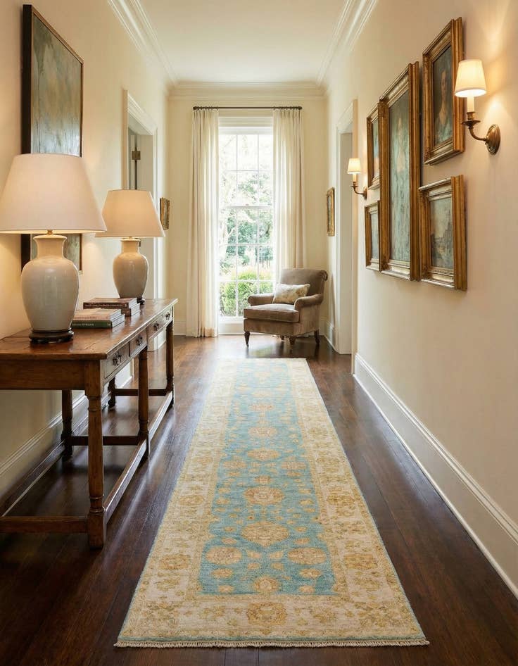 Detail image of 2' 6 x 14' 8 Kaizar Wool Runner Rug