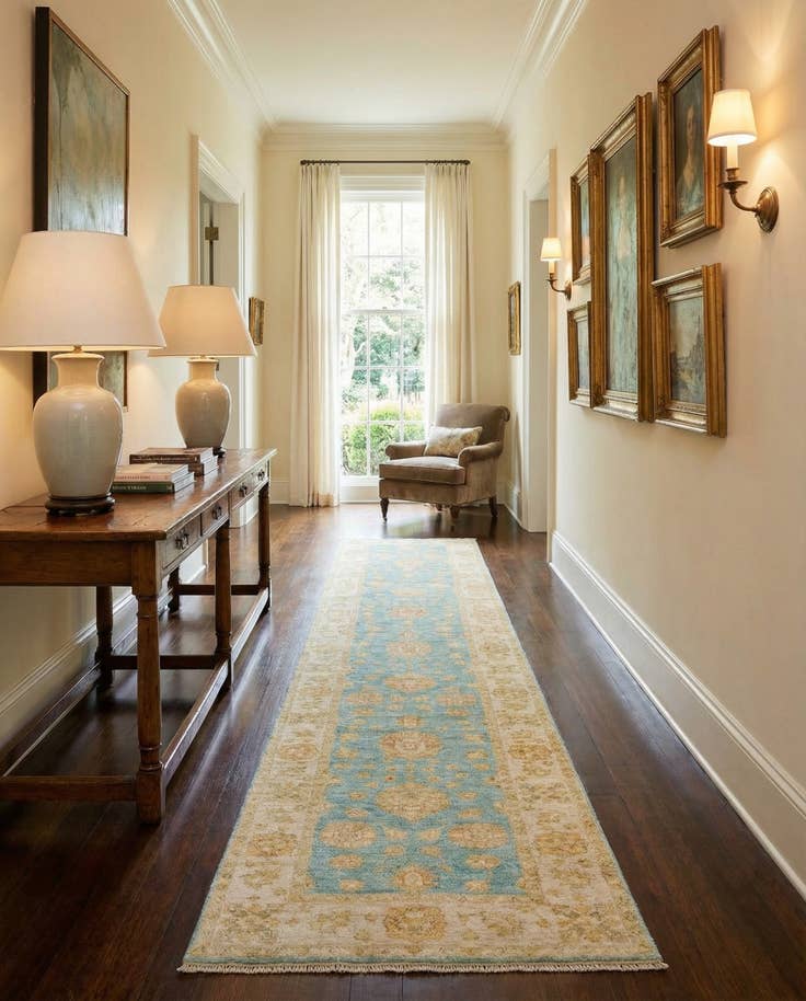 Detail image of 2' 6 x 14' 8 Kaizar Wool Runner Rug