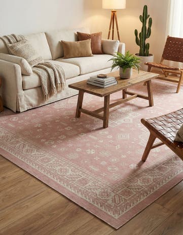 13' x 13' Easy-Clean Aztec Indoor / Outdoor Square Rug