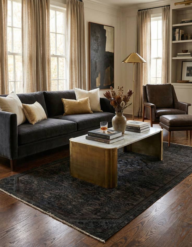 Detail image of 4' x 9' 3  Hand Knotted Ultra Vintage Persian Wool Runner Rug