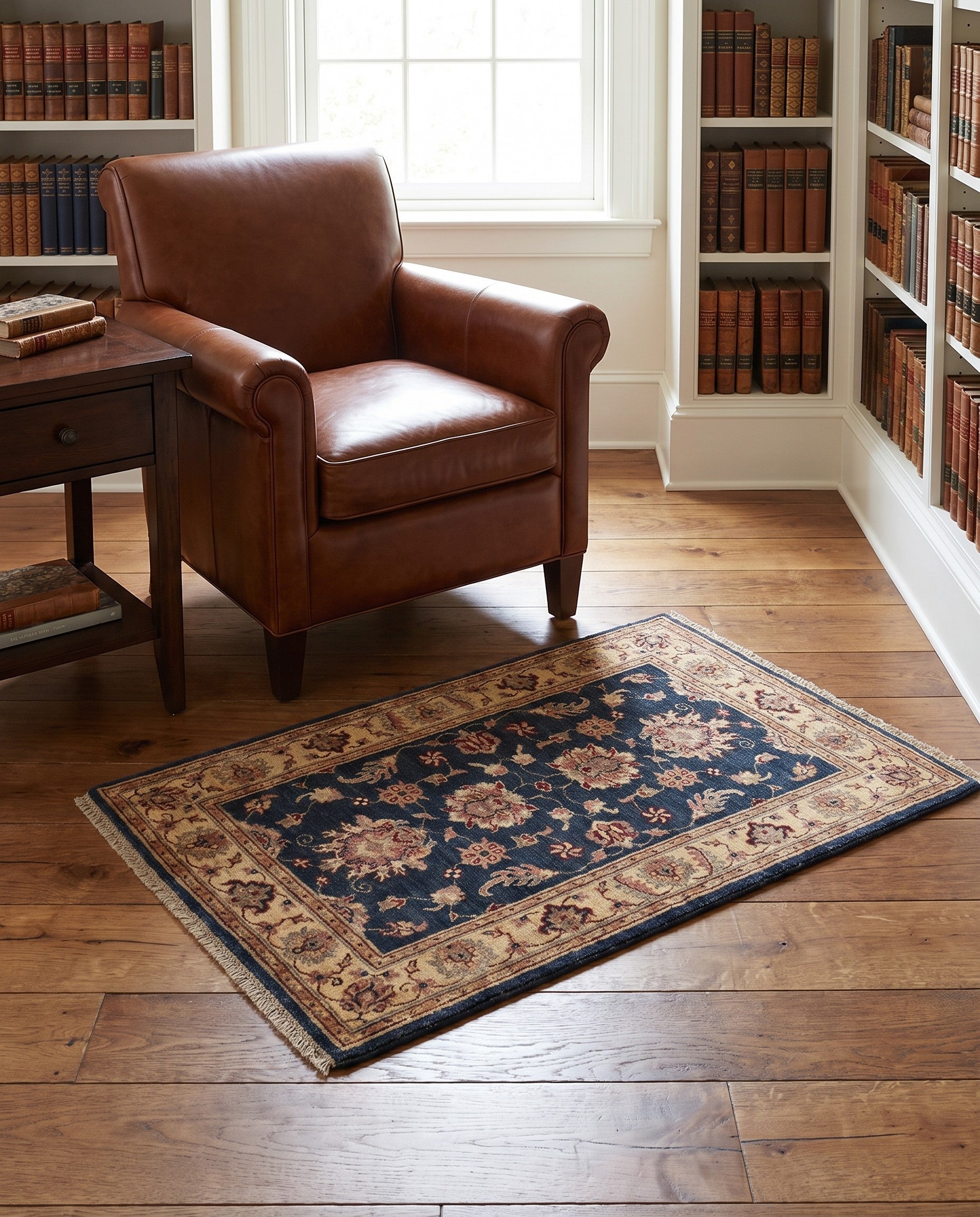 2' 9 x 4' Hand Knotted Ziegler Rug