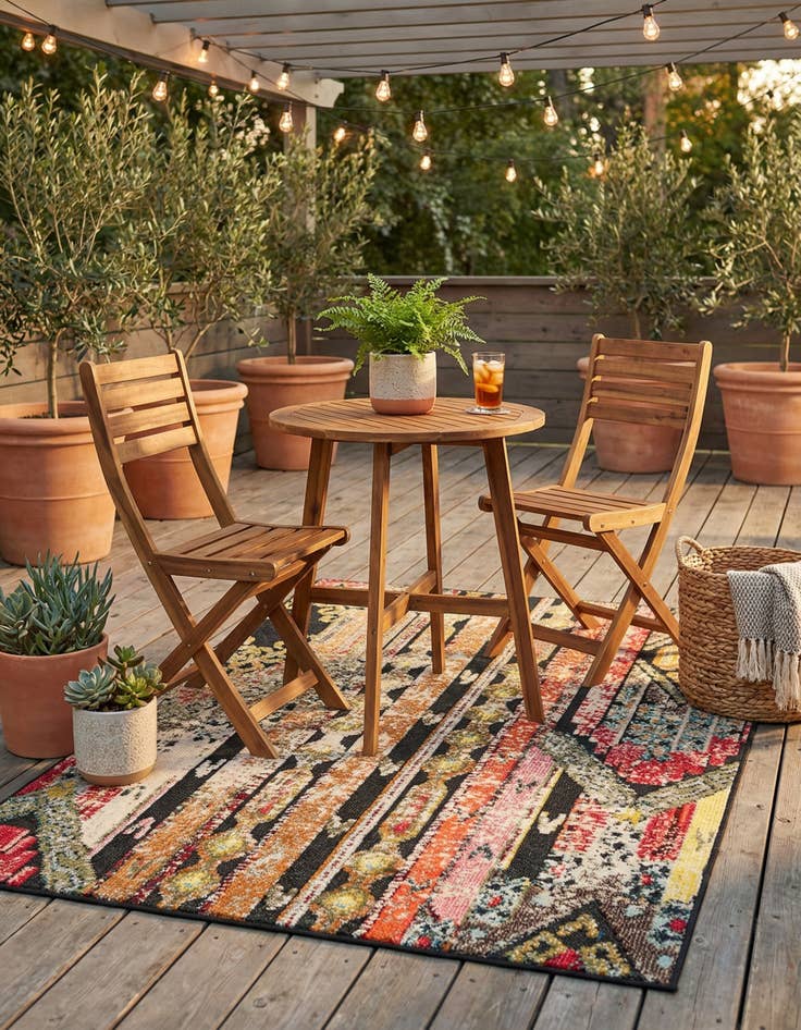 Detail image of 4' x 6'  Washable Casablanca Indoor / Outdoor Rug